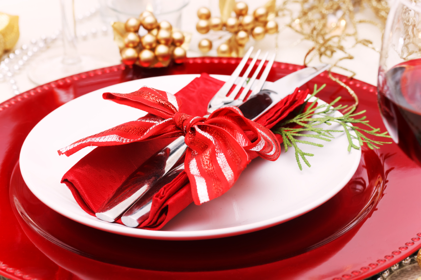 Holiday Dinner Plate Setting