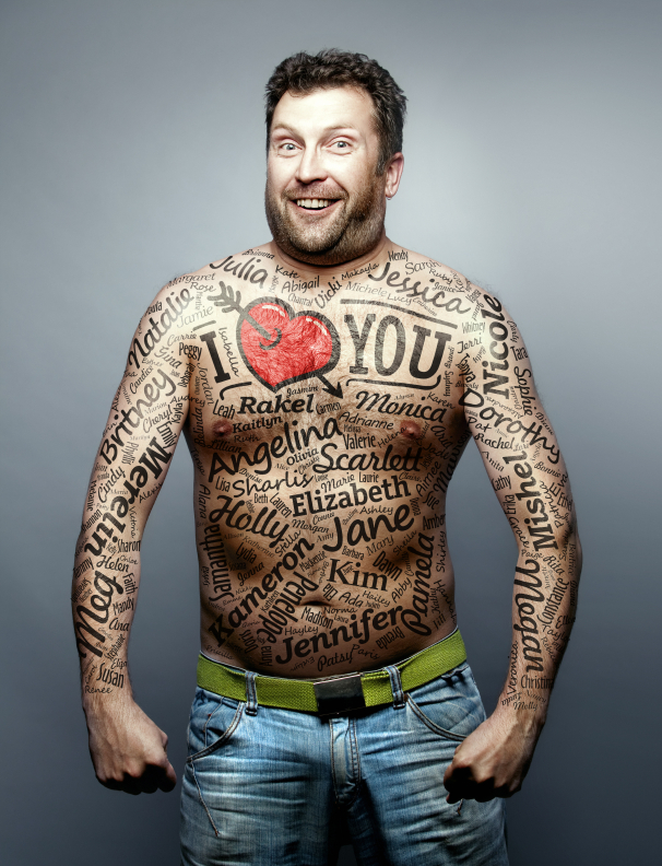 Man Tattooes with Names