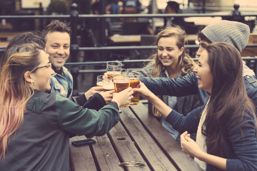 Students at the Pub