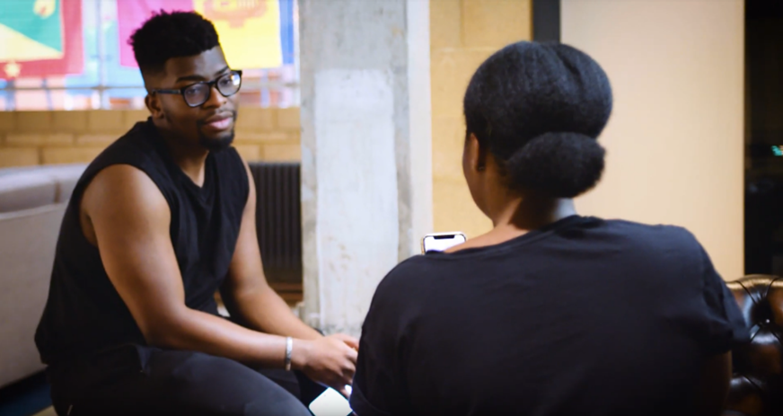 Students talking about their mental health