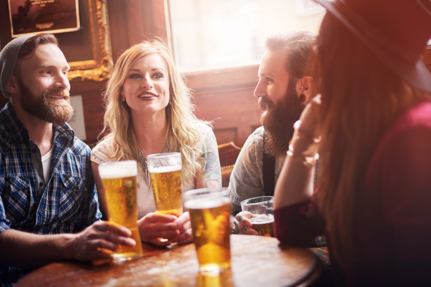 Group of friends at the pub iStock_000065477743_Small