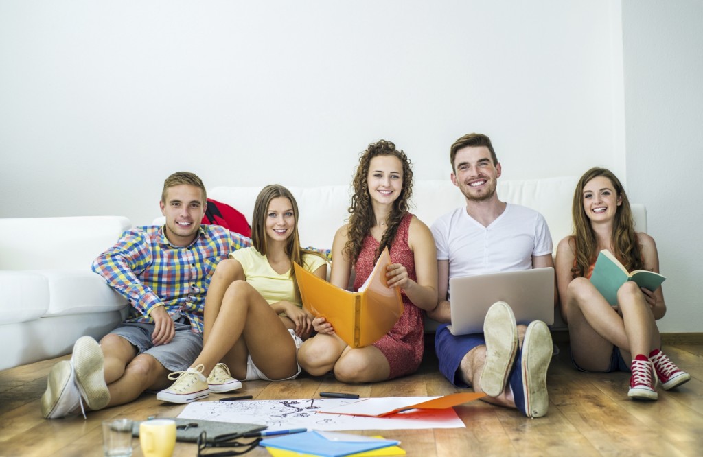 Group Of Young Students Studying - iStock_000050017676_Medium